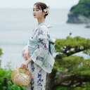 【utatane 高級変わり織 浴衣3点セット グレーに百合片寄せ】ここでしか買えない昭和初期アンティーク復刻版 フリーサイズ 浴衣セット(ゆかた・帯・下駄)で...