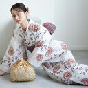 【utatane 高級変わり織 浴衣3点セット 煉瓦色の剣菊と萩】ここでしか買えない昭和初期アンティーク復刻版 フリーサイズ 浴衣セット(ゆかた・帯・下駄)ですぐお出かけ 上質 うたたね 国産生地 国内染色