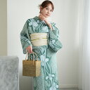 【utatane 高級変わり織 浴衣3点セット 翡翠に菖蒲】ここでしか買えない昭和初期アンティーク復刻版 フリーサイズ 浴衣セット(ゆかた・帯・下駄)ですぐお出かけ 上質 うたたね 国産生地 国内染色