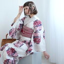 【ニコアンティーク 高級変わり織 浴衣3点セット えんじの花輪よろけ縞】みんなと違う浴衣を着よう!個性派きものブランドNicoAntiqueの2025年新作 フ...