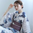 【utatane 高級変わり織 浴衣3点セット うたかたの紺ぼかし乱菊】ここでしか買えない昭和初期アンティーク復刻版 フリーサイズ 浴衣セット(ゆかた・帯・下駄...