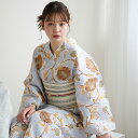 【utatane 高級変わり織 浴衣3点セット ブルーグレーに椿唐草】ここでしか買えない昭和初期アンティーク復刻版 フリーサイズ 浴衣セット(ゆかた・帯・下駄)ですぐお出かけ 上質 うたたね 国産生地 国内染色