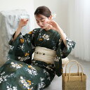 【utatane 高級変わり織 浴衣3点セット 錆緑に照る菖蒲】ここでしか買えない昭和初期アンティーク復刻版 フリーサイズ 浴衣セット(ゆかた・帯・下駄)ですぐ...