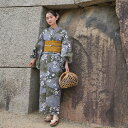 【utatane 高級変わり織 浴衣3点セット 深緑と薄青の砂よろけに桔梗】ここでしか買えない昭和初期アンティーク復刻版 フリーサイズ 浴衣セット(ゆかた・帯・下駄)ですぐお出かけ 上質 うたたね 国産生地 国内染色