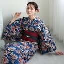 【ニコアンティーク 高級変わり織 浴衣3点セット 南蛮渡来 ネイビー】みんなと違う浴衣を着よう!個性派きものブランドNicoAntiqueの2025年新作 フリ...