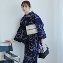 【utatane×注染工房 日本製小幅生地使用 浴衣3点セット 綿絽 紺地の綱結び】特選 注染 本染め にじみ フリーサイズ 浴衣セット(ゆかた・帯・下駄)日本製 手縫い併用国内縫製 奈良の職人さんの手染め 夏着物 絽目と呼ばれる極小の穴を織り上げた高級生地で涼しげな透け感