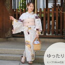 【utatane 高級変わり織 浴衣3点セット 山吹色の扇面と儚い花】ここでしか買えない昭和初期アンティーク復刻版 ゆったりサイズ(ヒップ約130cm位まで対応...