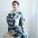 二部式(セパレート)浴衣3点セット(浴衣/帯/下駄) utatane フリーサイズ(身長155-165cm) 浴衣 セット レディース 花 浴衣セット セパレー...