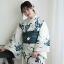 【utatane セパレート高級変わり織 二部式浴衣3点セット 紺とピーコックの乱菊】ここでしか買えない昭和初期アンティーク復刻版 フリーサイズ 浴衣セット(ゆ...
