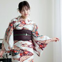 【13%OFF】【ニコアンティーク セパレート高級変わり織 二部式浴衣3点セット セサミグレーの万寿菊パレオール】みんなと違う浴衣を着よう!個性派きものブランドNicoAntique フリーサイズ 浴衣セット(ゆかた上下・帯・下駄) 大正浪漫 レトロ 国産生地 国内染色