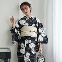 【13%OFF】【utatane セパレート高級変わり織 二部式浴衣3点セット 濃紺に撫子瓢箪】ここでしか買えない昭和初期アンティーク復刻版 フリーサイズ 浴衣セット(ゆかた上下・帯・下駄)ですぐお出かけ 古典レトロ うたたね 国産生地 国内染色 上質