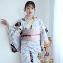 【13%OFF】【utatane セパレート高級変わり織 二部式浴衣3点セット 山吹色の扇面と儚い花】ここでしか買えない昭和初期アンティーク復刻版 フリーサイズ 浴衣セット(ゆかた上下・帯・下駄)ですぐお出かけ 古典レトロ うたたね 国産生地 国内染色 上質