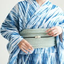 【10%OFF】【utatane 綿麻 清江絞り 有松染め 兵児帯 バラ疋田 薄グリーン】レディース 女性 日本製 国産 夏用 浴衣 夏着物 天然素材 麻混 天...