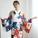 【30%OFF】【ニコアンティーク 洗える長襦袢 おもちゃばこ ブルー】長襦袢 単品 レディース フリーサイズ 半衿 半襟 衣紋抜き付 無双袖 襦袢 仕立て上がり 着物 和装下着 和装小物 着付け小物 レトロ 昭和レトロ 人形 テディベア 花瓶 帽子 毬 カモ