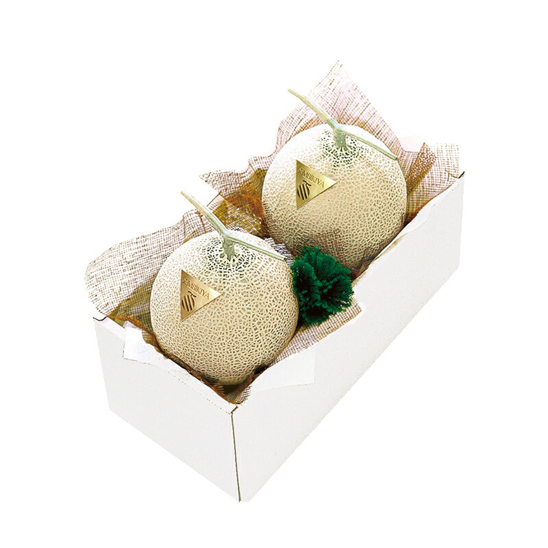 京橋千疋屋 マスクメロン2個・化粧箱入（1玉 約1.5kg） 【常温便】 senbikiya-10000855 京橋千疋屋 サンプル画像2