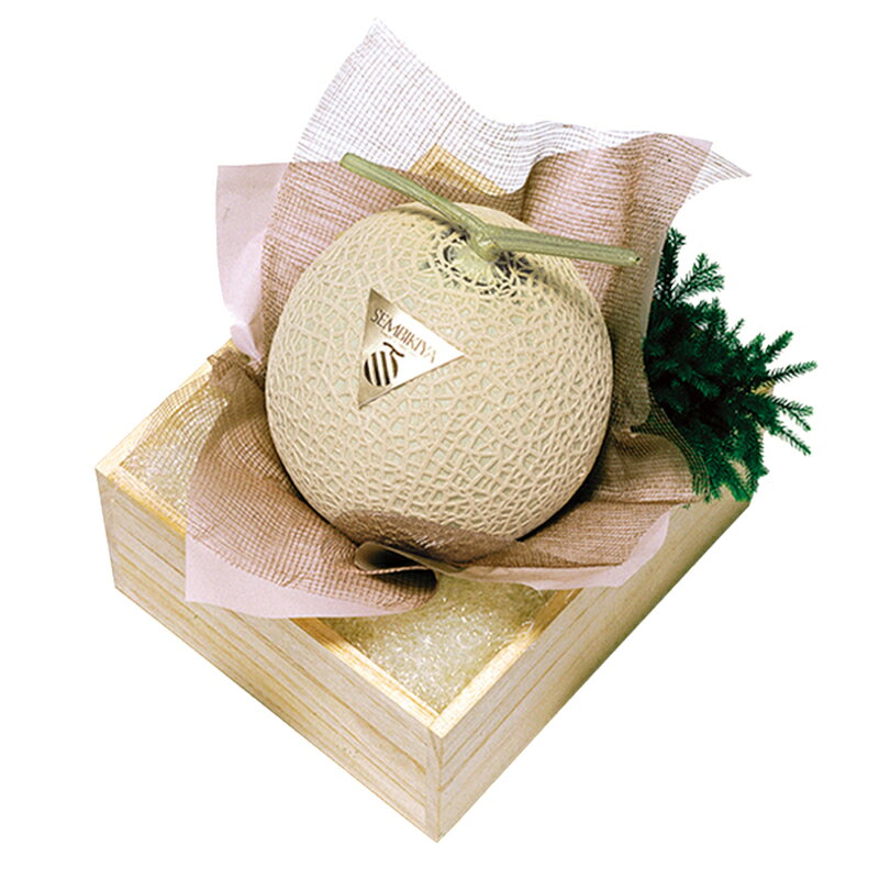 京橋千疋屋 マスクメロン1個・桐箱入（約1.5kg) 【常温便】 senbikiya-10000857 京橋千疋屋 サンプル画像2