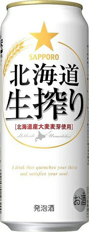 サッポロ 北海道生搾り 500mlx1ケース(24本)