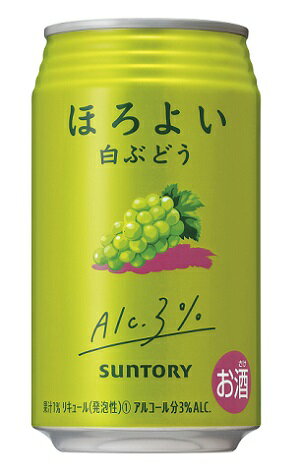 　「ほろよい」は、お酒を飲み始めたばかりの20代の若者を中心に幅広い層のお客様からご好評いただいているブランドで、アルコール度数3％のやさしい味わいが特長です。 白ぶどうのみずみずしい果実感と爽やかな後味が特長です。 【アルコール度数】3％ 【ぶどう果汁】1％