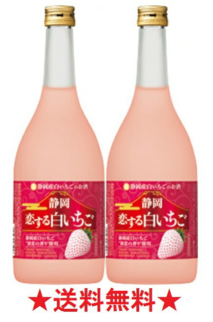 【送料無料】寶 和りきゅーる 静岡 恋する白いちご〈静岡産白いちごのお酒〉12度720mlx2本