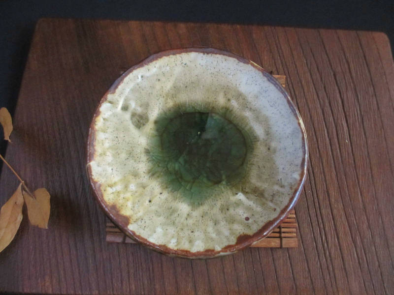 丸皿 ★ 浜田純理 (陶号・露人) ビードロ 粉引 四寸丸皿　(1皿)　【和食器】【ギフト】