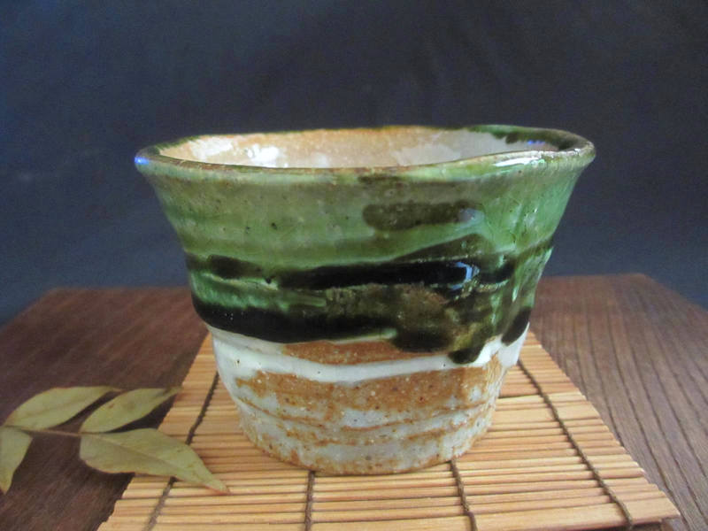 蕎麦猪口■浜田純理作 織部・志野 蕎麦猪口 (1個) 【和食器】【ギフト】