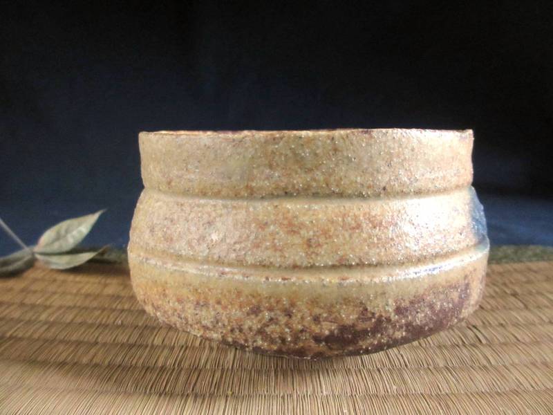 茶碗 ■浜田純理 (陶号 露人) 黄瀬戸 山柿 茶碗 (共箱)　和食器