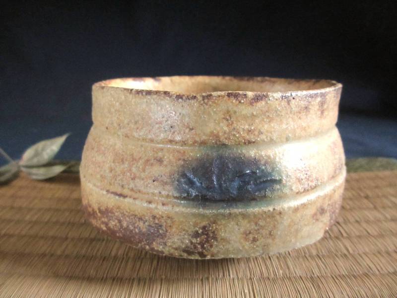 茶碗 ■浜田純理 (陶号 露人) 黄瀬戸 山柿 茶碗 (共箱)　和食器
