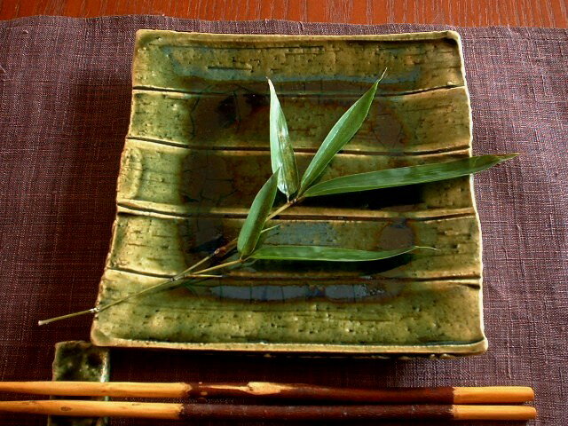 角皿■野々村浩司総織部六寸角皿ギフ...