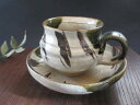 コーヒーカップ ■ 三宅紀保作 鳴海織部 珈琲碗皿 ギフト 和食器