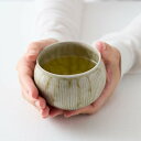中村譲司 灰釉湯碗 湯呑み 茶碗 玉露 抹茶 煎茶 ベージュ アイボリー グレー グリーン 茶 緑 セラミック カトラリー クリーム 茶 灰 釉薬 陶器 陶芸家...
