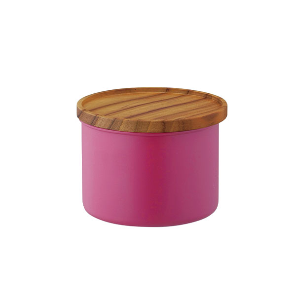 高桑金属 ステンレス キャンディーポット マゼンタ 410446