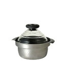 【欠品中・11月上旬入荷予定】HARIO(ハリオ) フタがガラスの IH対応 ご飯釜雪平 GIS-200
