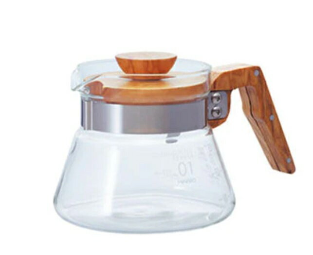 サイズ：幅 177 mm × 奥行 118 mm × 高 104 mm　口径 88 mm 容量：400mL 材質：フタ・ハンドル/オリーブウッド・ステンレス　バンド/ステンレス　ネジ/ステンレス・真鍮 原産国：ガラス本体・フタ金属・バンド・...