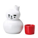 KAKUNI (カクニ) 雪だるま酒器セット (赤バケツ盃) K12327
