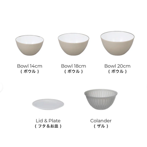 【送料無料：北海道・沖縄・離島は別途送料＋660円】 CBジャパン 抗菌耐熱レンジザルボウル5P グレー　875833 senda-10018155 GOODIES サンプル画像2