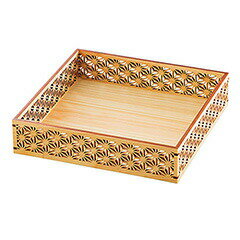 【送料無料：北海道・沖縄・離島は別途送料＋660円】 用美　ひのき細密盛器　麻の葉　27577