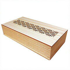 【送料無料：北海道・沖縄・離島は別途送料＋660円】 用美　細密料理箱　蓋付　クリアー　青海波　38056