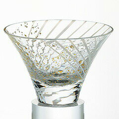 【送料無料：北海道・沖縄・離島は別途送料＋660円】 東洋佐々木　江戸硝子　八千代窯　杯(雪見酒)　10785