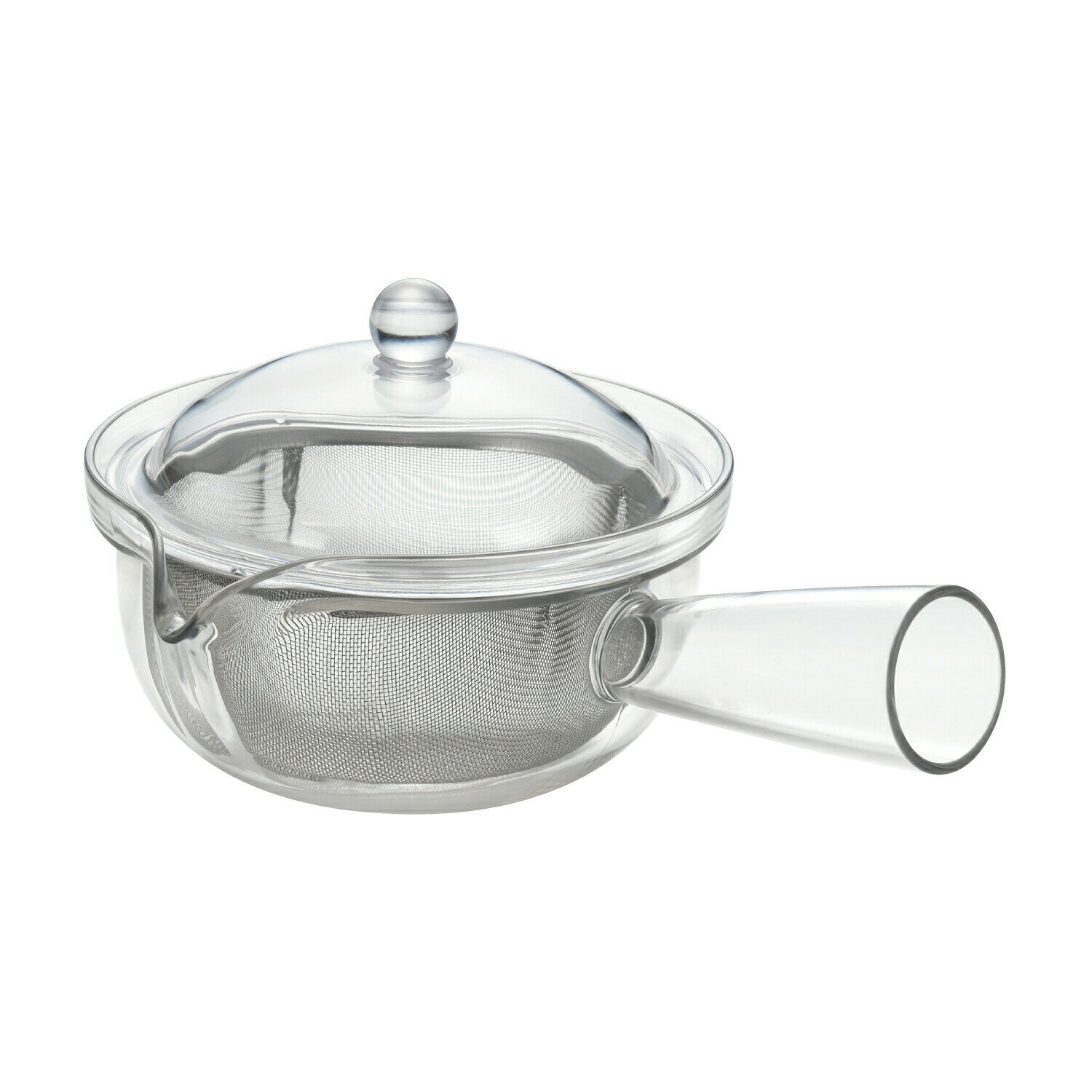 【送料無料：北海道・沖縄・離島は別途送料＋660円】 曙産業　クリアティーポット　ステンレスメッシュ　急須タイプ　260ml　TW-3737