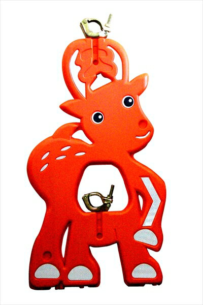 仙台銘板 単管用 バリケード Mガード アニマルガード 動物型 しかガード（4台1組） 3190341 規制材　仙..