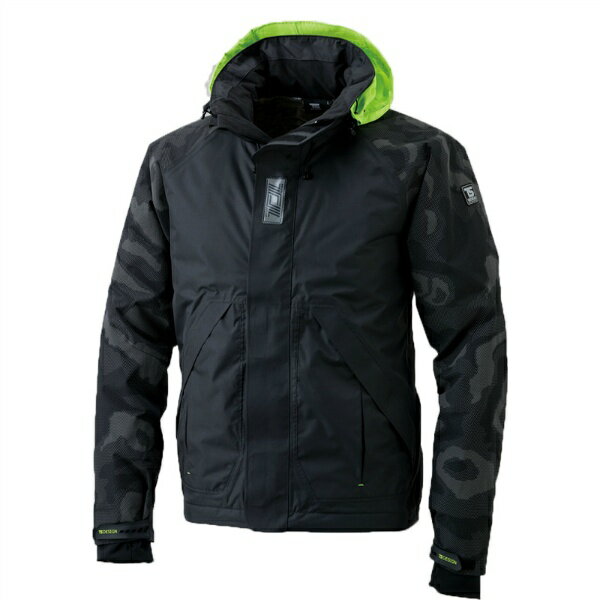 メガヒートフラッシュ防水防寒ジャケット ネイビー M L LL 3L XL XXL CW306 雨 風 蛍光カラー 反射材 ..