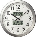 電波掛時計 プログラムカレンダー404SR φ430×66mm (RHYTHM) リズム時計工業 電波時計 インテリア 雑貨 シンプル 時計 掛け時計