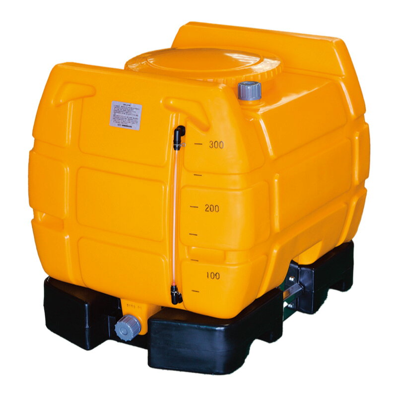 ローリータンク スッキリタンク 300L W760mm×D880mm×H820mm ポリエチレン台付き 完全排水式 ST型 ST-300 液体貯蔵用タンク ゴードー 合同産業