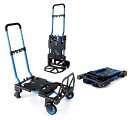 【ポイント20倍5月9日19時まで】【あす楽】フラットカート ツーバイフォー ブルー FLAT CART F-CART 2×4 花岡 HANAOKA 大人のトランスフォーマー 車輪もハンドもたためる台車 おりたたみ時サイズ 385 × 640 × 130mm 平ら 7.4kg 耐荷重 最大120kg