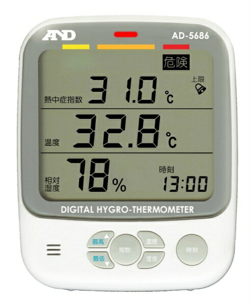 環境温湿度計（WBGT／乾燥指数） 仙台銘板