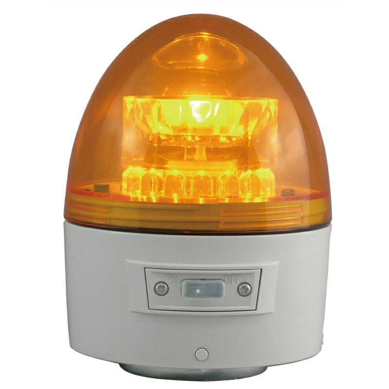 ■パトライト　RHE型　LED小型回転灯　Φ100　黄 RHE200Y(Y)(8568293)[送料別途見積り][法人・事業所限定][掲外取寄]