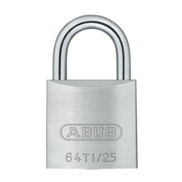 【12個セット】ABUS 南京錠 タイタリム 64TI/25KD ピンシリンダー（キー3本付） 仙台銘板 アバス