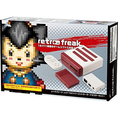 樂天商城 - 【新品】サイバーガジェット　レトロフリーク（コントローラーアダプターセット）レッド×ホワイト