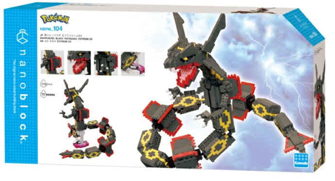カワダ【新品】ナノブロック ポケットモンスター 黒いレックウザ エクストリームDX
