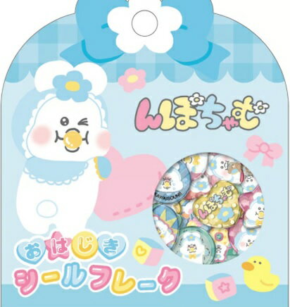 樂天商城 - 【新品】クラックス んぽちゃむ/ブルー おはじきシールフレーク